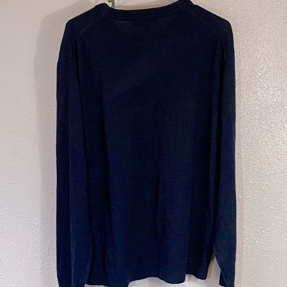 Hart Schaffner Marx Men's Navy Crewneck Sweater - Picture 5 of 6